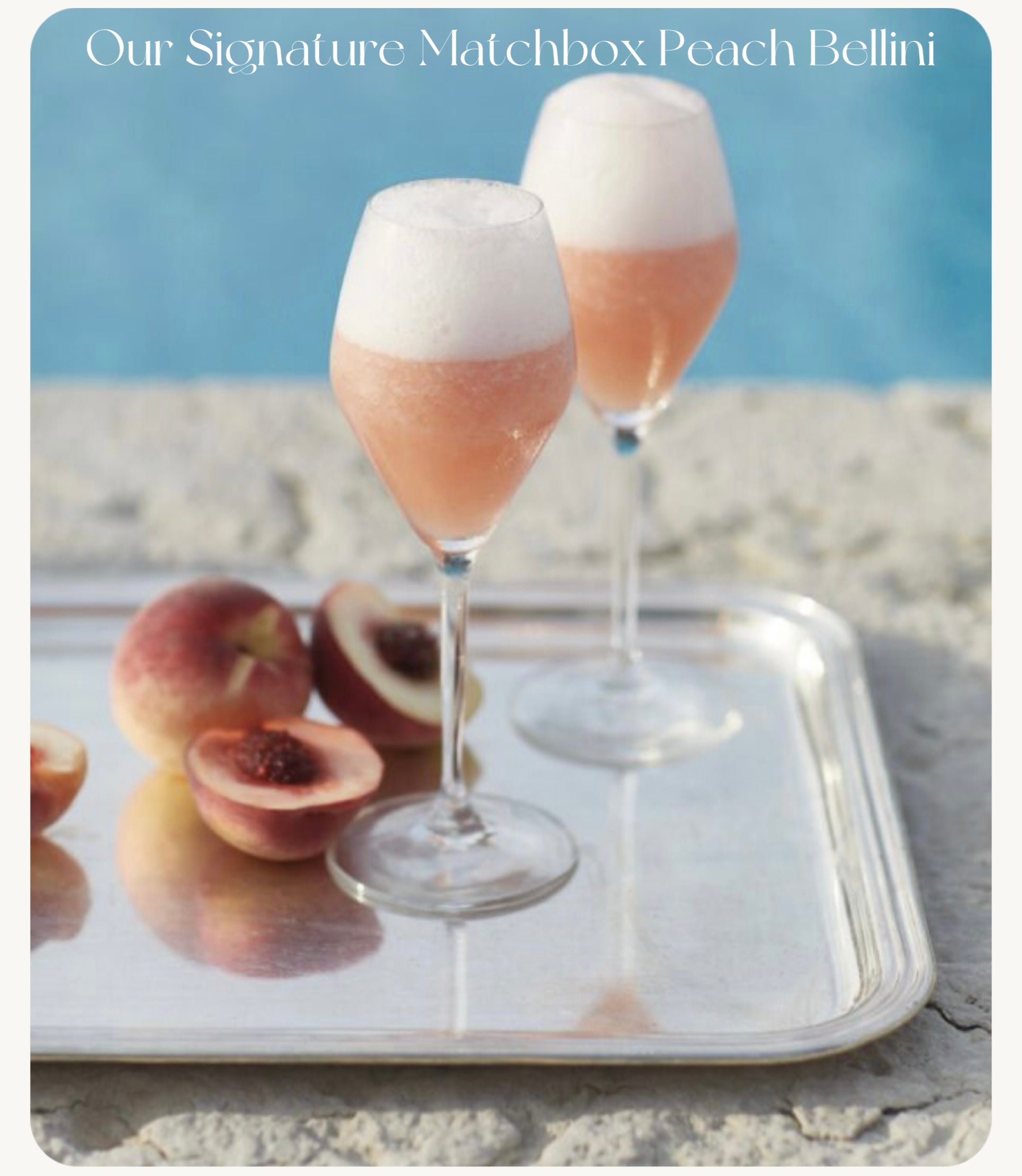 Matchbox Bikini Peach Bellini Recipe | MATCHBOX BIKINI