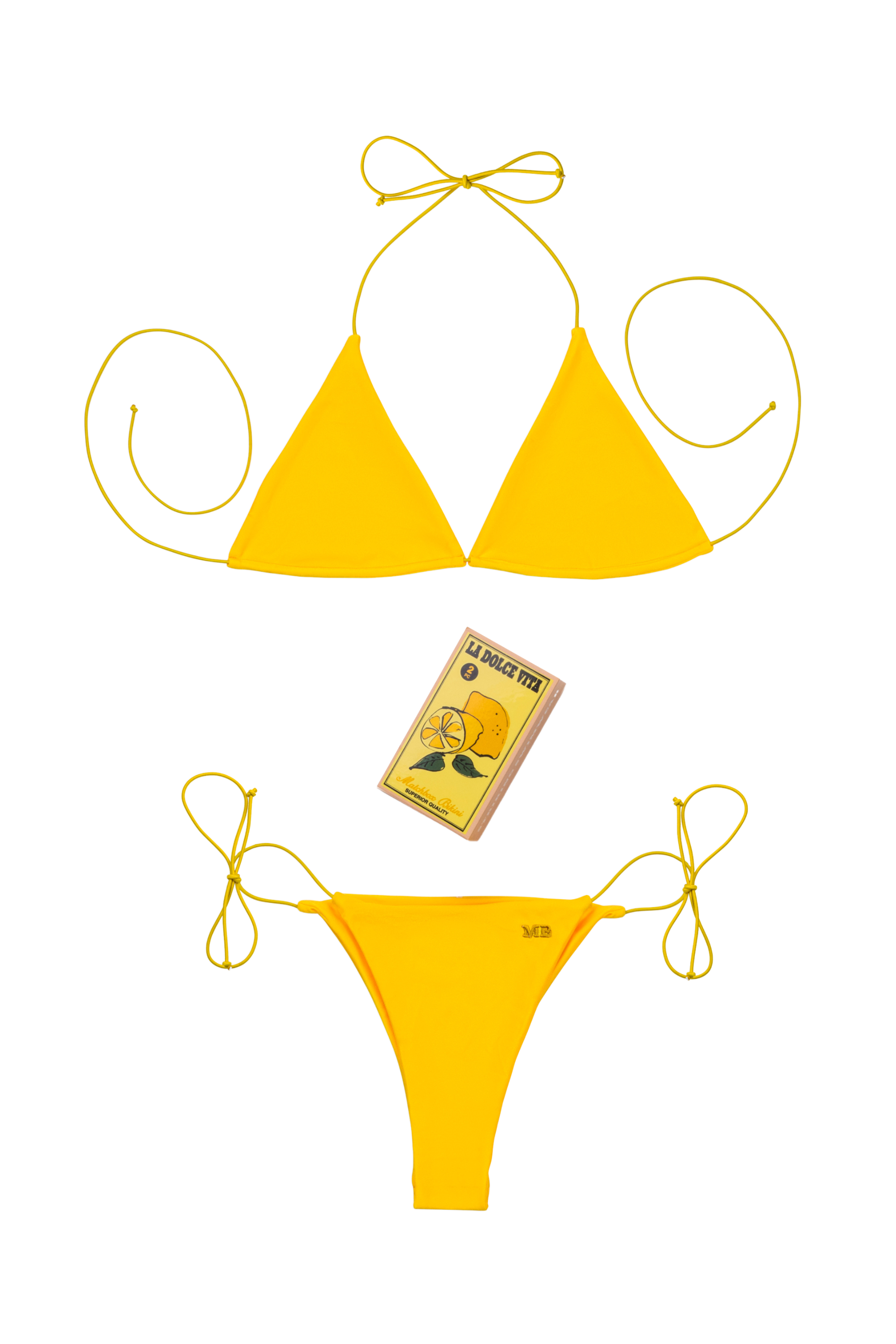 "La Dolce Vita" Shimmer Micro String Bikini