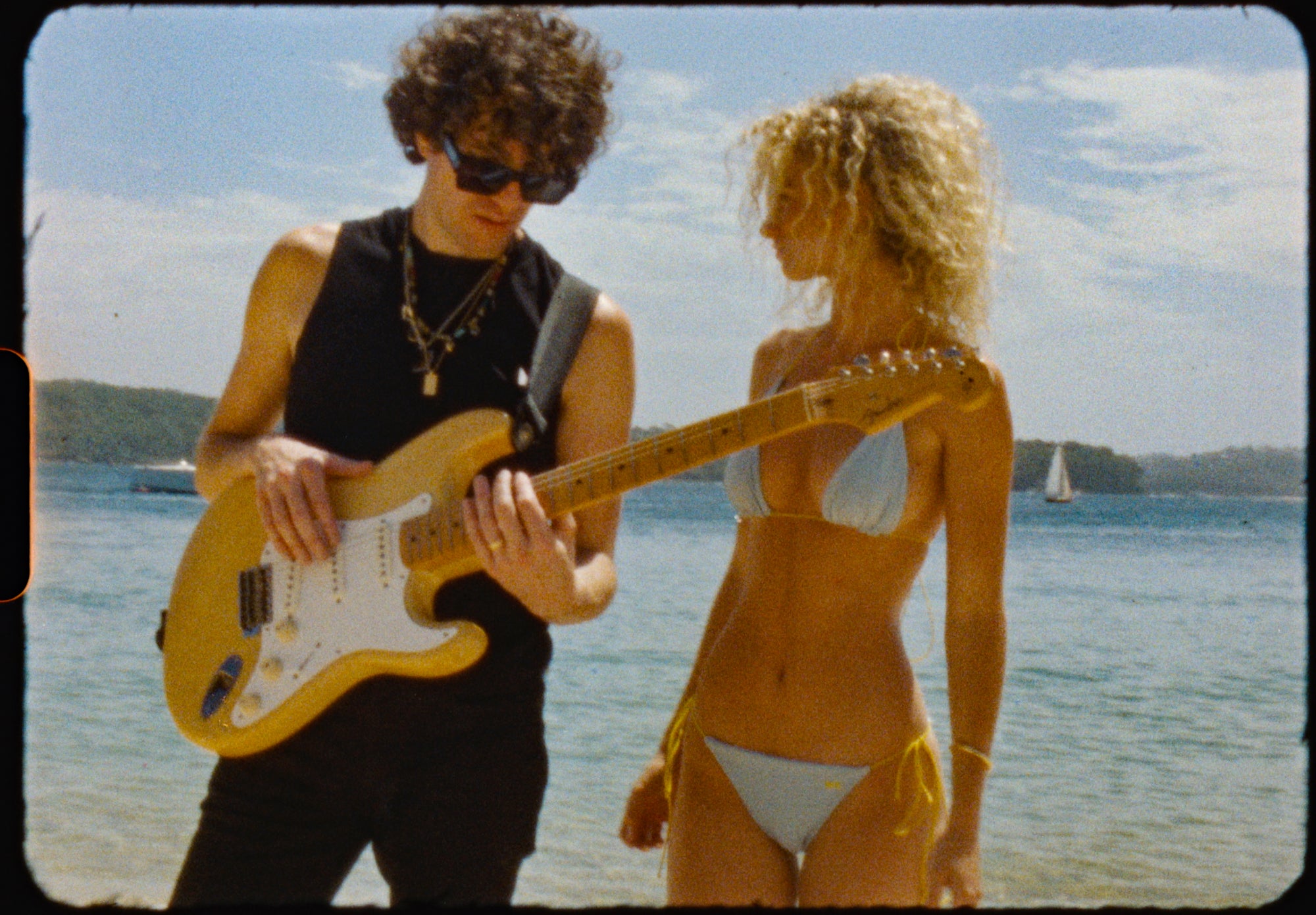 "Sunny Baby" in collaboration with The Kooks Shimmer Micro String Bikini