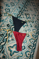 "Jazz Club" Shimmer Micro String Ruffled Bikini