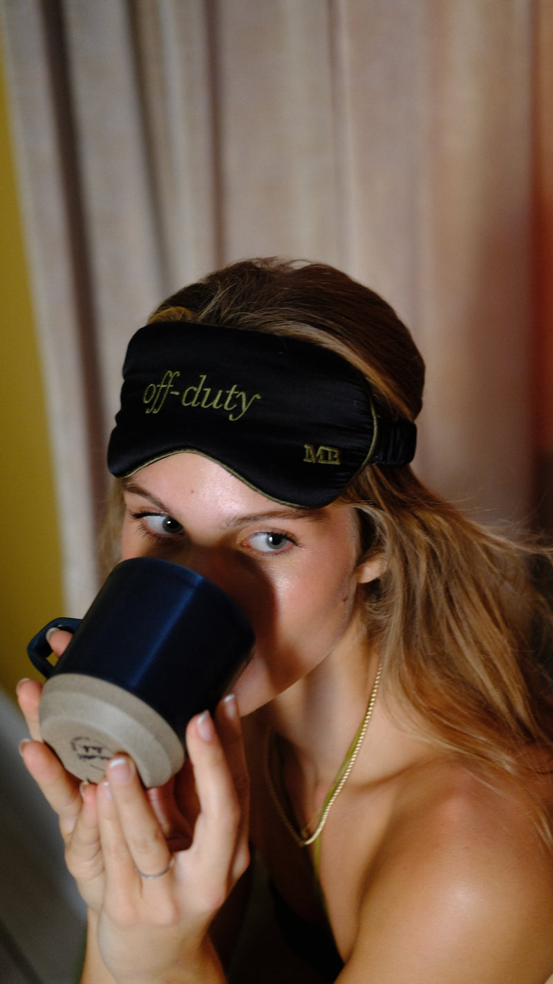 "Off-Duty" Mulberry Silk Sleep Mask