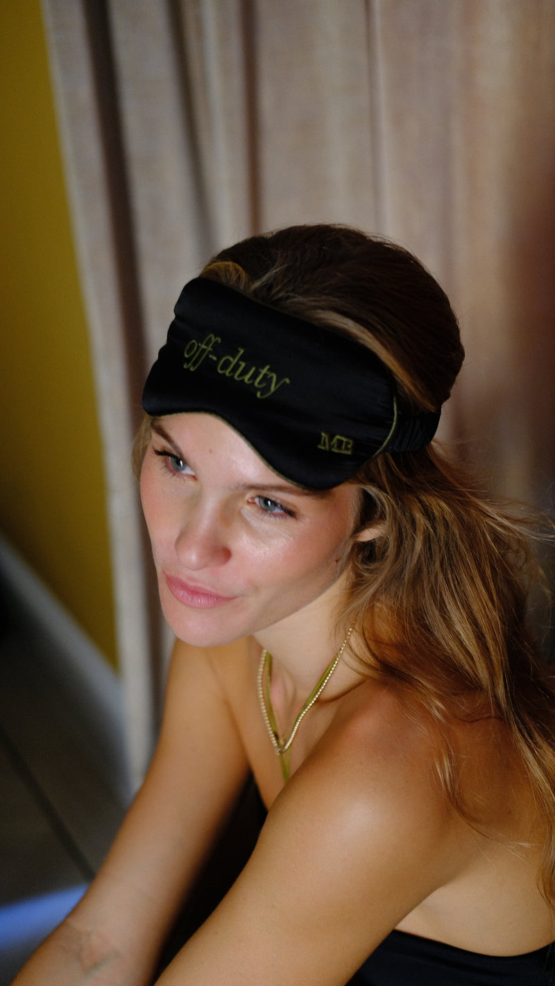 "Off-Duty" Mulberry Silk Sleep Mask