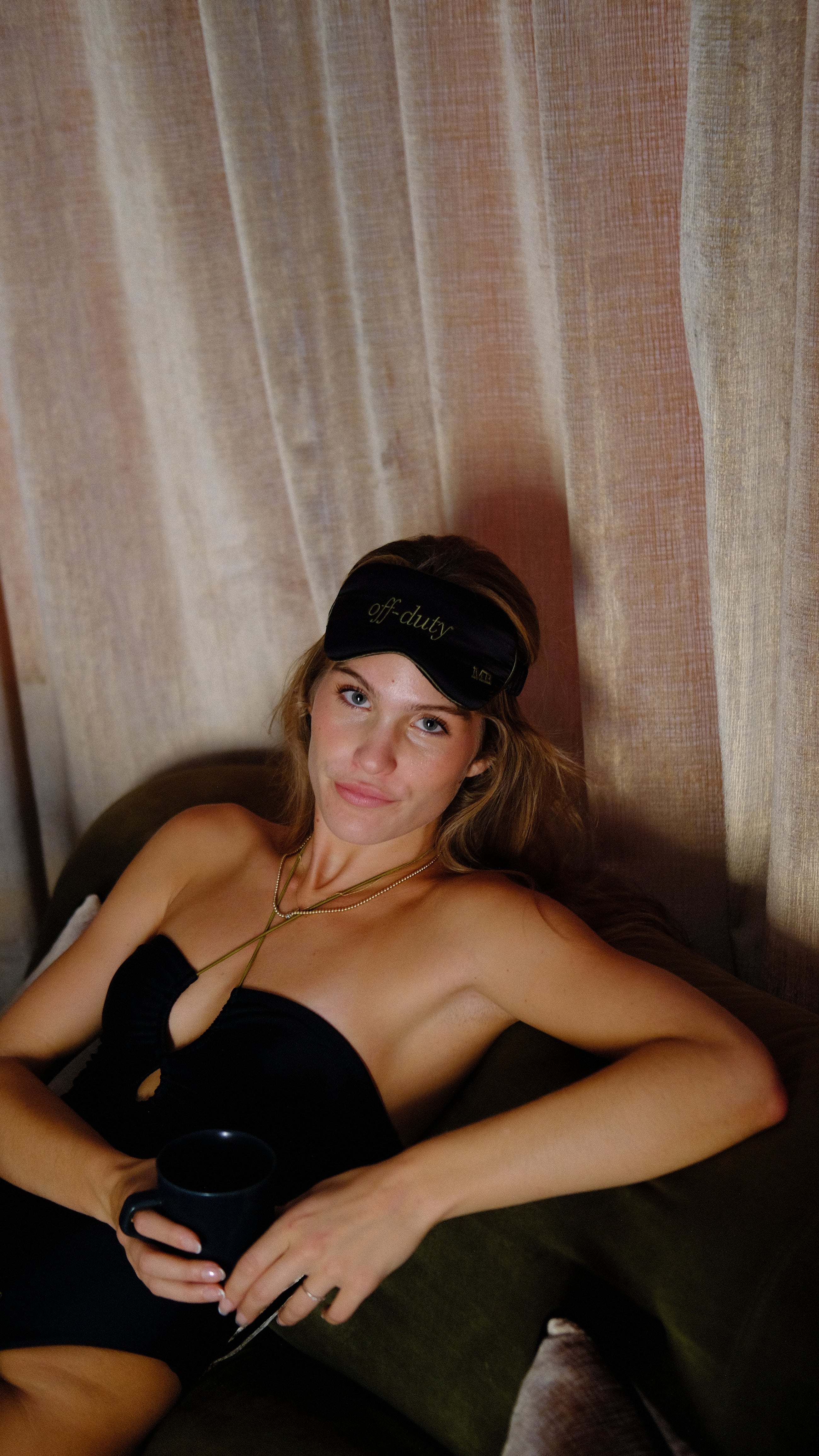"Off-Duty" Mulberry Silk Sleep Mask