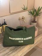'Life's A Beach' Tote Bag Dark Green