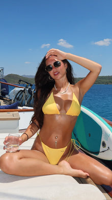 "La Dolce Vita" Shimmer Micro String Bikini