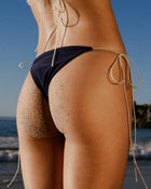 "Late Night Swim" Matte Micro String Bikini