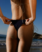 "Late Night Swim" Matte Micro String Bikini