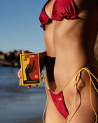 "Jazz Club" Shimmer Micro String Ruffled Bikini