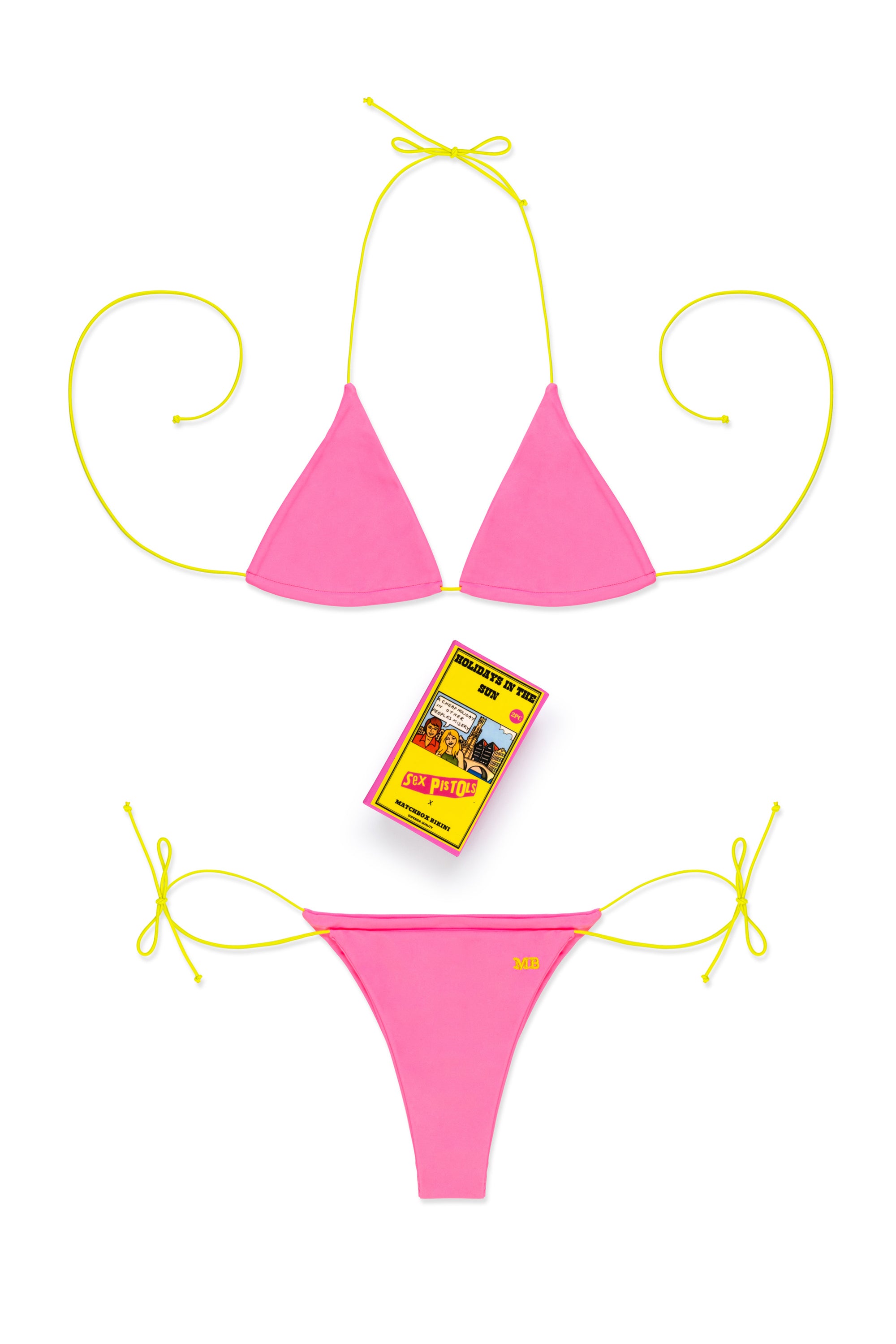 "Holidays In The Sun" in collaboration with The Sex Pistols Matte Micro String Bikini