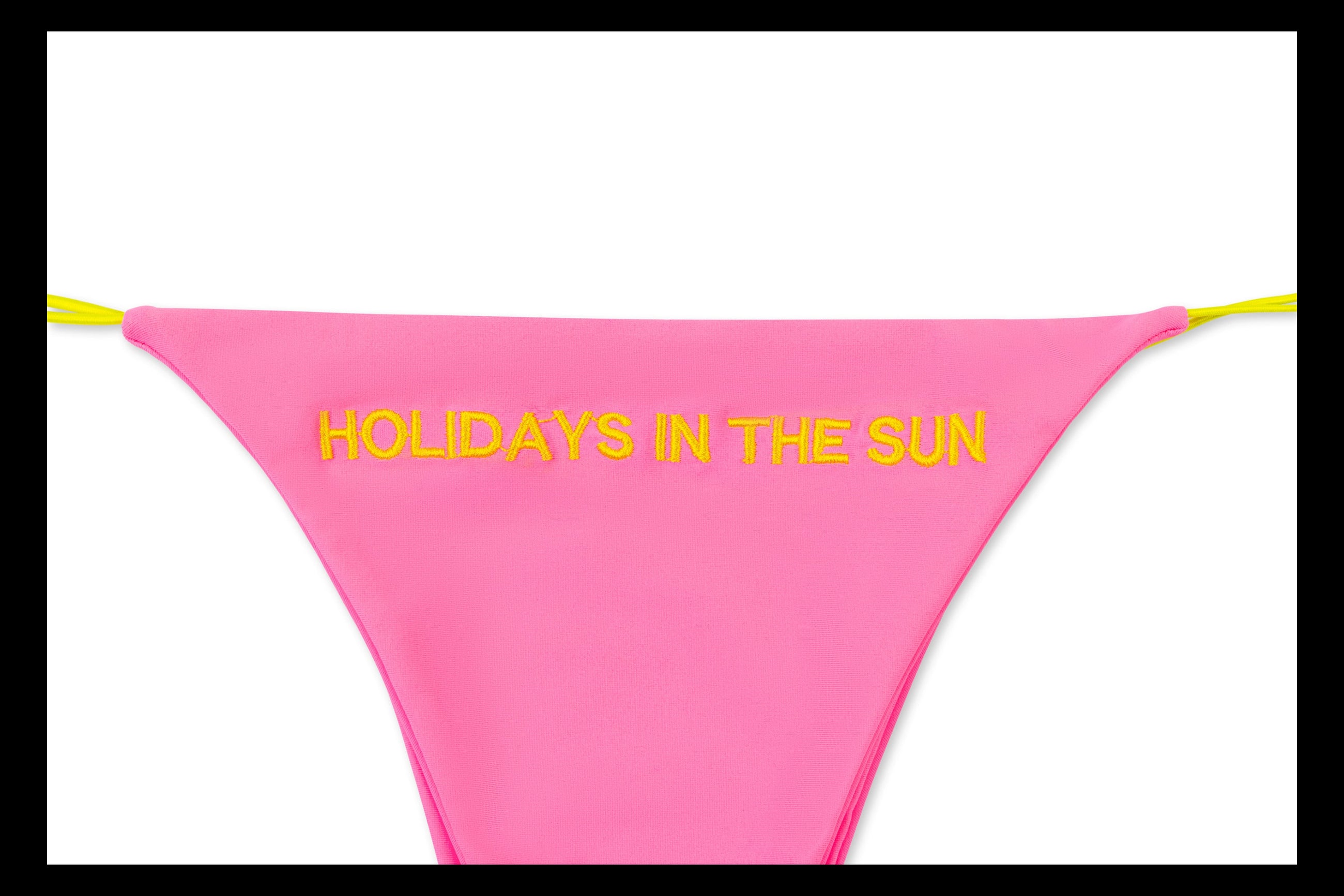 "Holidays In The Sun" in collaboration with The Sex Pistols Matte Micro String Bikini