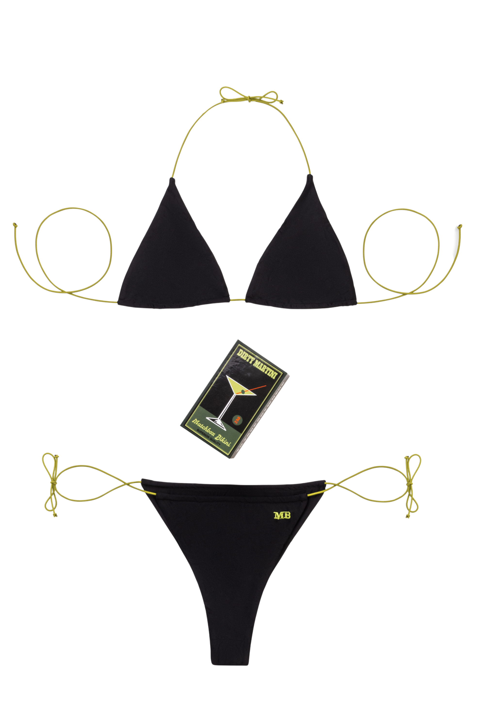 Dirty Martini Ruched Micro String Bikini