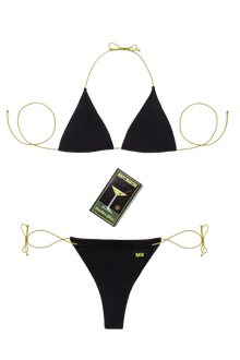 Dirty Martini Ruched Micro String Bikini
