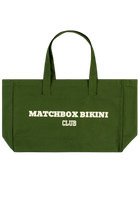'Life's A Beach' Tote Bag Dark Green