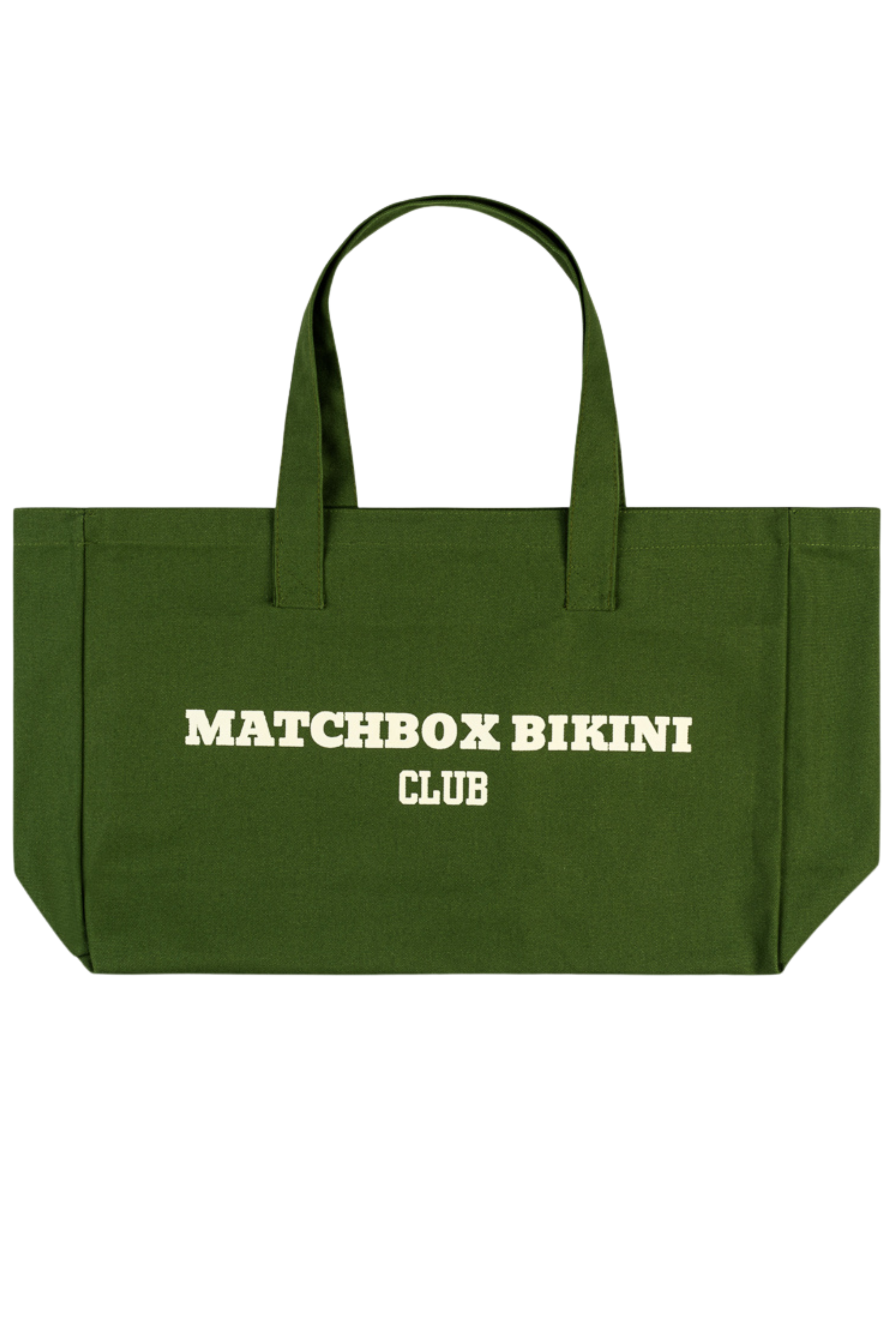 'Life's A Beach' Tote Bag Dark Green