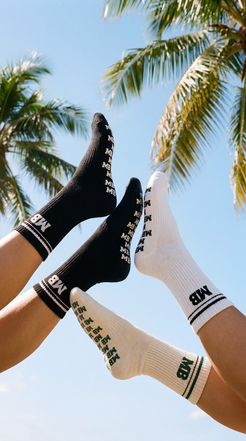 "Morning Stretch" Pilates Grip Sock